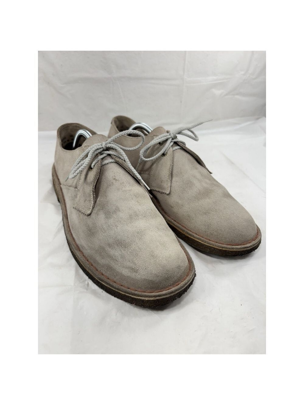 Mens Clark's Original Coal London Desert Suede Gum sole Shoes Oxford SZ 10.5 M